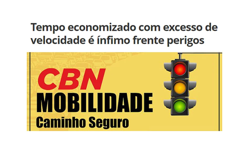Tempo economizado com excesso de velocidade é ínfimo frente perigos